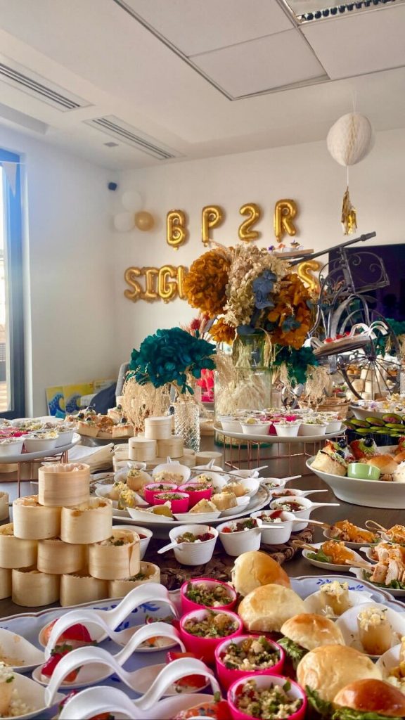 photo du buffet à l'afterwork bp2r
