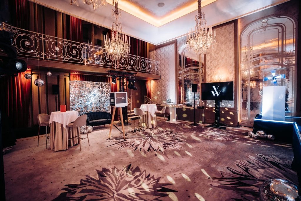 photo de l’interieur de la salle pour la soirée Vanessa Wu
