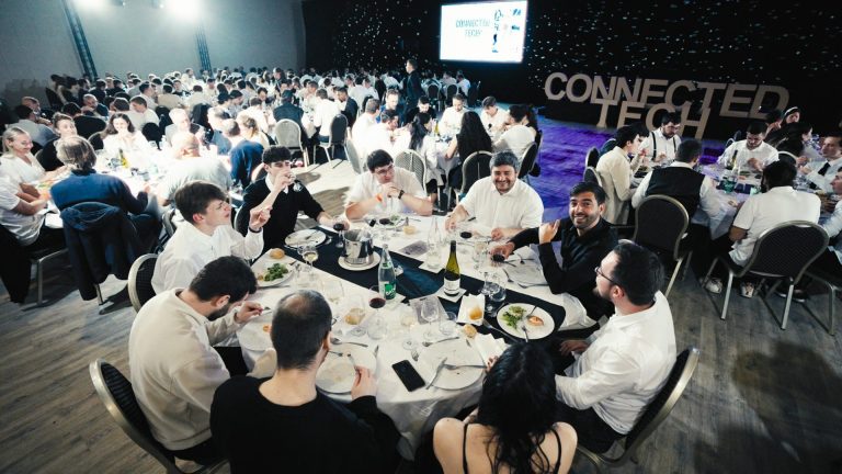 Gala dinner at round tables during the KPMG retreat