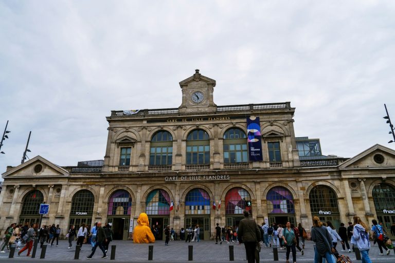 La façade de la gare de Lille-Flandres, dans le centre de Lille