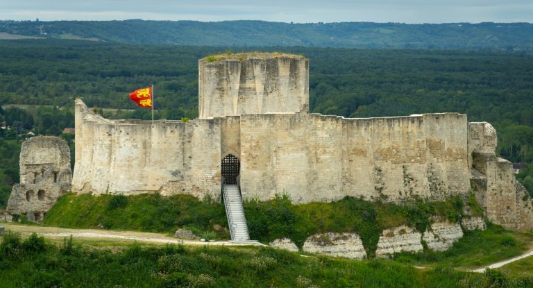 Les ruines du Château-Gaillard, au-dessus des Andelys, dans l’Eure